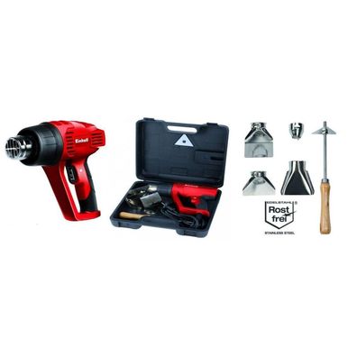 Einhell Heißluftpistole TH-HA 2000/1, Heißluftgebläse (rot/schwarz, 2.000 Watt)