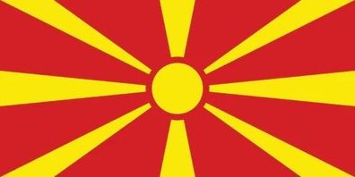 Mazedonien Flagge Aufkleber Sticker Fahne selbstklebend 5-60cm breit ES-FL-MZD