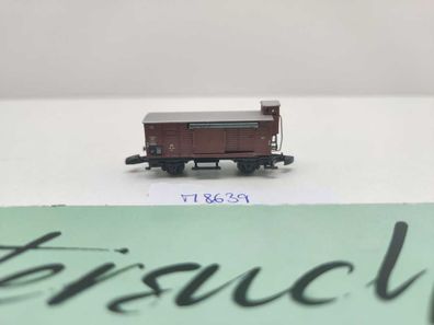 Märklin Z DC 8639 ged Güterwagen Bremserhaus G10 / 139 254 / DB