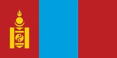 Mongolei Flagge Aufkleber Sticker Fahne selbstklebend 5-60cm breit ES-FL-MNG