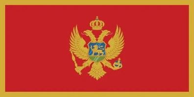 Montenegro Flagge Aufkleber Sticker Fahne selbstklebend 5-60cm breit ES-FL-MNE