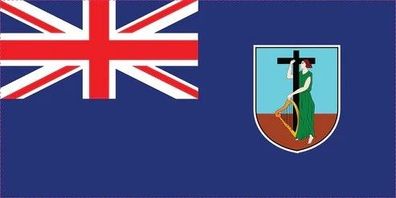 Montserrat Flagge Aufkleber Sticker Fahne selbstklebend 5-60cm breit ES-FL-MNT