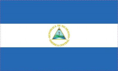 Nicaragua Flagge Aufkleber Sticker Fahne selbstklebend 5-60cm breit ES-FL-NIC