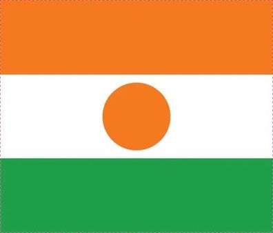 Niger Flagge Aufkleber Sticker Fahne selbstklebend 5-60cm breit ES-FL-NIG