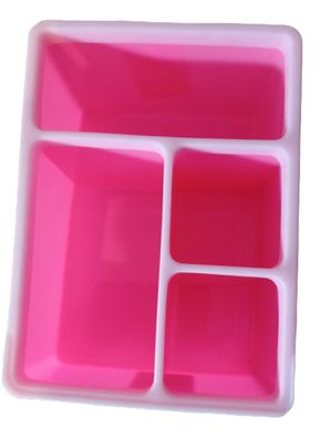 Sortierkasten Ablage Fächer Kasten ROSA für Stifte Lineal Karteikarten Notizblätte