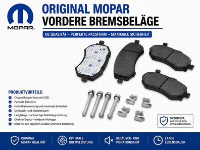 Bremsbeläge VA Dodge Ram 1500 Bj:06-25 (Gen.3 & Gen.4) (nur 5-Loch Bremsscheibe)