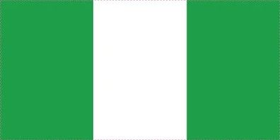 Nigeria Flagge Aufkleber Sticker Fahne selbstklebend 5-60cm breit ES-FL-NGE