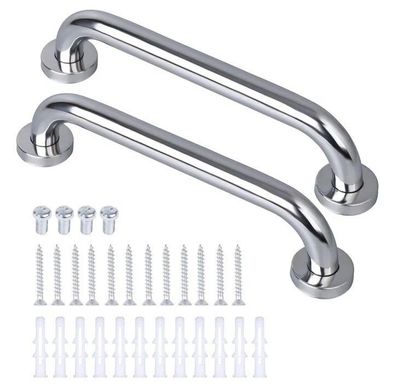 Belle Vous Edelstahl Haltegriff Dusche 2er Set - Haltegriffe für Senioren - 33cm