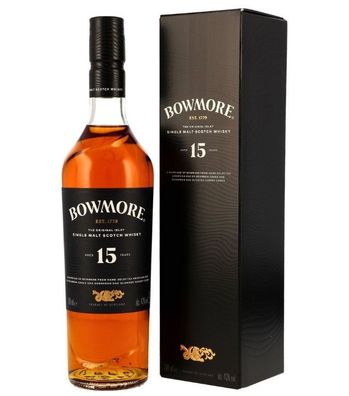 Bowmore 15 Jahre Islay Single Malt Scotch Whisky (43 % Vol., 0,7 Liter)