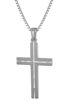 trendor Schmuck Herren-Halskette mit Kreuz-Anhänger 925 Silber 63836