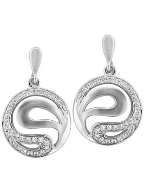 trendor Schmuck Silber Damen-Ohrringe Zirkonia Ohrhänger 65038