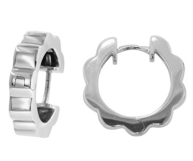 trendor Schmuck Damen-Ohrringe 925 Silber Creolen 80098