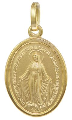 trendor Schmuck Madonna Milagrosa Gold-Anhänger 333/8 Karat 16 mm 35771
