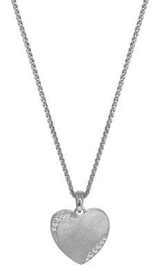trendor Schmuck Silber Halskette mit Herz-Anhänger 35896