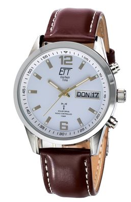 ETT Eco Tech Time Solar Drive Funk Herrenuhr Gobi EGS-11248-12L