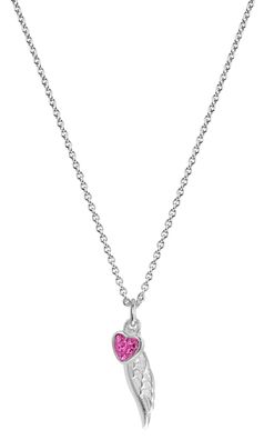 trendor Schmuck Kinder-Halskette mit 2 Anhängern 925 Silber 08346
