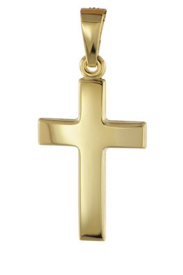 trendor Schmuck Anhänger 585 Gold Kreuz 18 mm 08609