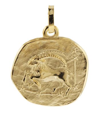trendor Schmuck Sternzeichen-Anhänger Steinbock 333 Gold 16 mm 08725-01