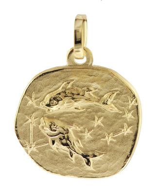 trendor Schmuck Sternzeichen-Anhänger Fische 333 Gold 16 mm 08725-03
