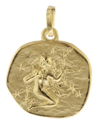 trendor Schmuck Sternzeichen-Anhänger Jungfrau 333 Gold 16 mm 08725-09