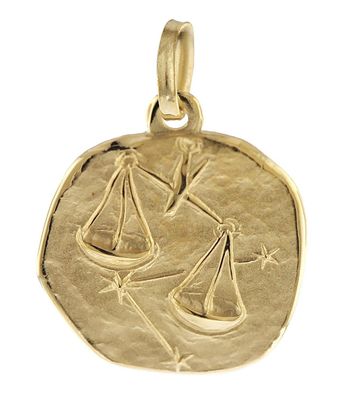 trendor Schmuck Sternzeichen-Anhänger Waage 333 Gold 16 mm 08725-10
