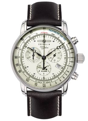 Zeppelin Alarm-Herrenchronograph 100 Jahre Zeppelin 8680-3