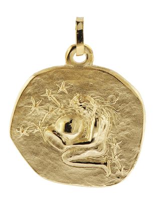 trendor Schmuck Sternzeichen-Anhänger Wassermann 333 Gold 20 mm 08982-02