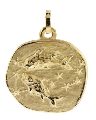 trendor Schmuck Sternzeichen-Anhänger Fische 333 Gold 20 mm 08982-03