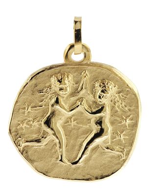 trendor Schmuck Sternzeichen-Anhänger Zwilling 333 Gold 20 mm 08982-06