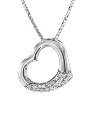 trendor Schmuck Halskette mit Herz-Anhänger Silber 925 75505