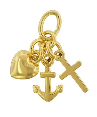 trendor Schmuck Anhänger Glaube-Liebe-Hoffnung Gold 333 / 8 Karat 75622