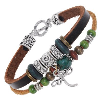 trendor Schmuck Unisex Leder-Armband Braun 75805