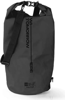 Where Tomorrow PVC dry bag - Style 01 - 30L - schwarz