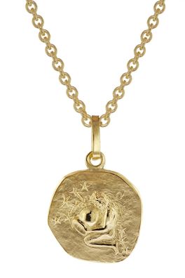trendor Schmuck Sternzeichen für Kinder Wassermann Gold 333 Anhänger + Kette 75905-0