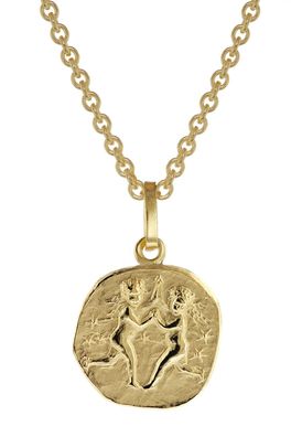 trendor Schmuck Sternzeichen für Kinder Zwilling Gold 333 Anhänger + Kette 75905-06