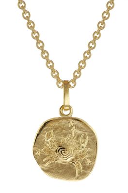 trendor Schmuck Sternzeichen für Kinder Krebs Gold 333 Anhänger + Halskette 75905-07