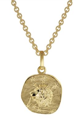trendor Schmuck Sternzeichen für Kinder Löwe Gold 333 Anhänger + Halskette 75905-08