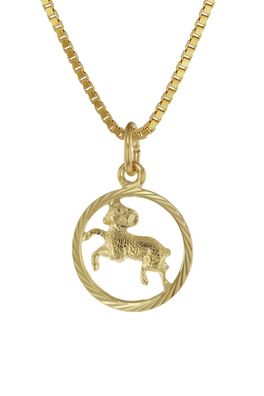 trendor Schmuck Sternzeichen Widder 333 Gold + goldplattierte Kinder-Kette 75990-04