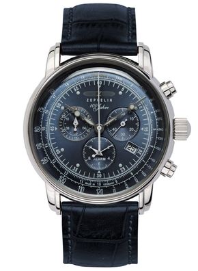 Zeppelin Herrenuhr 100 Jahre Zeppelin Ed. 1 Dunkelblau 7680-3
