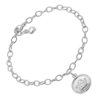 trendor Schmuck Armband mit Engel-Anhänger 925 Silber 17 cm 51201