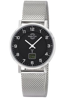 Master Time Damen-Funkuhr mit Milanaiseband MTLS-10738-22M