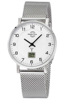 Master Time Damen-Funkuhr mit Milanaiseband MTLS-10740-12M