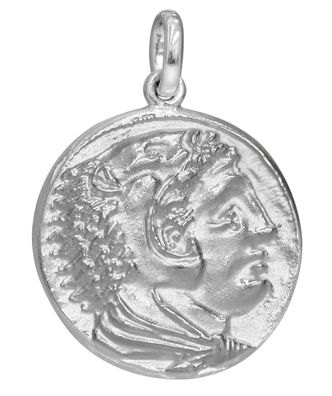 trendor Schmuck Anhänger Herakles/Zeus 925 Silber Replikat griech. Drachme 358842