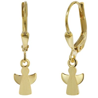 trendor Schmuck Kinder-Ohrringe Engel 333 (8 Kt) Gold Ohrschmuck für Mädchen 51940