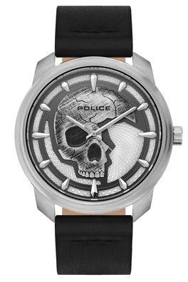 Police Herrenuhr Bleder Schwarz/Stahl PL15714JS.04