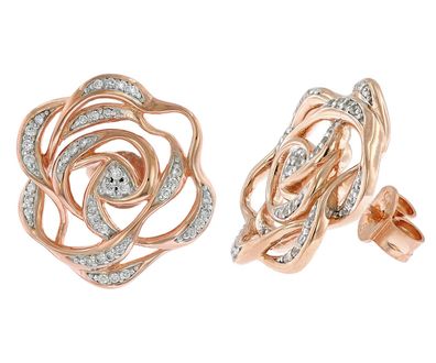 Viventy Schmuck Damen-Ohrstecker Blume Silber Ohrringe 785264