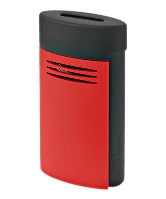 S.T. Dupont Feuerzeug Megajet Matt Rot und Schwarz 020749