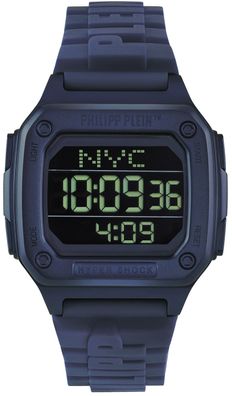 Philipp Plein Digital-Armbanduhr Hyper $hock Blau PWHAA0321