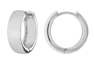 trendor Schmuck Ohrringe für Damen und Herren 925 Silber Creolen Ø 16 mm 41581