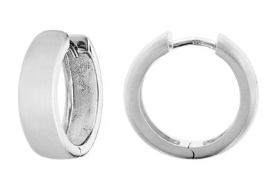 trendor Schmuck Ohrringe für Damen und Herren 925 Silber Creolen Ø 18 mm 41583